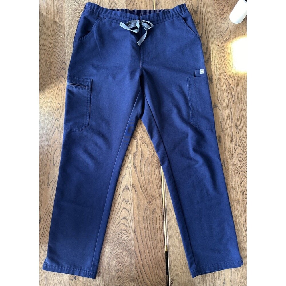 FIGS Yola Technical Collection Women's Navy Blue Scrub Pants Size Small Petite